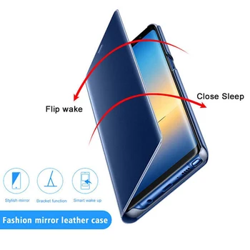 Y 8p 2020 Juhul, Smart Mirror luuk Juhtudel Huawei Y8p 2020 Fundas Huaweiy8p 2020 aqm-lx1 6.3