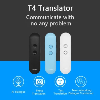 Ymesy T4 Hääl Vahetu Tõlkija Kaasaskantav Intelligentne Hääl Tõlkija Bluetooth-Tasku Multi-keele Reisi Tõlkija