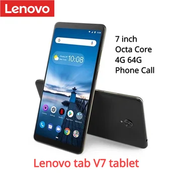 Ülemaailmse Firmware Lenovo tab V7 Kõne Tablet 7 tolline LTE versioon 4G 64G Okta core näotuvastus Dual Kõlarid Dolby Android
