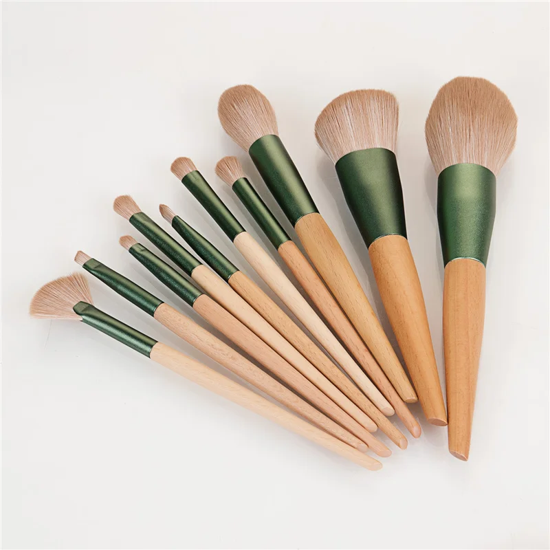10 Tk Makeup Brush Set Lauvärv Segamine Pulber Kulmu Põsepuna Markeri Ilu Make-Up Kit Kosmeetika Tööriist