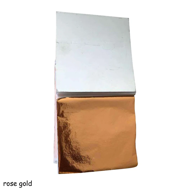 100 Tk 9x9cm Foolium Paberid Lehed Lehed Lehed Imitatsioon Kuld Kiip Vask Disain Paber Kunst Käsitöö Kullakiht DIY Käsitöö Decor