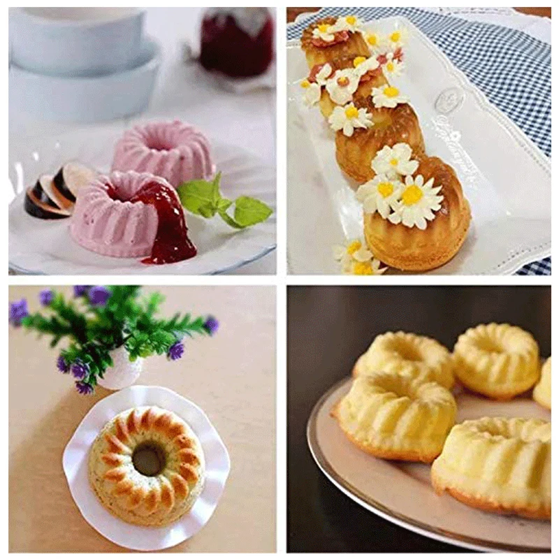 12tk/set Küpsetamine Jelly Hallituse Puding Cupcake Muffin Donut Hallituse 3D Kõrvits Lõng Non-Stick Muffin Cupcake Hallituse, Küpsetamine, Tööriistad