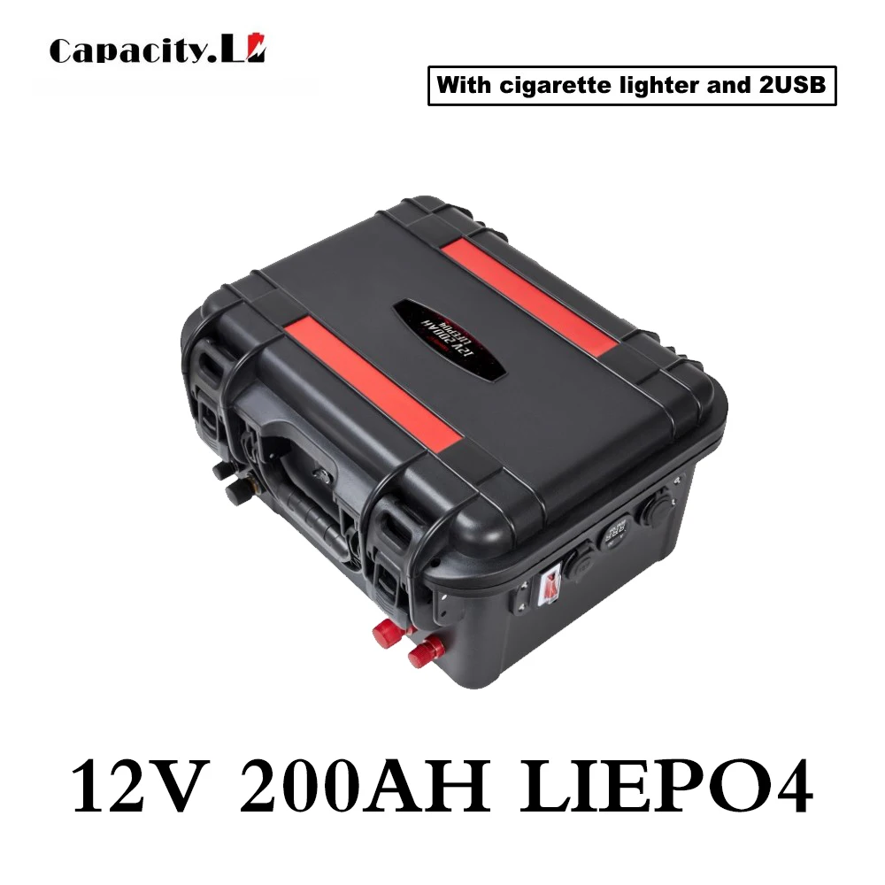 12V lifepo4 laetav aku 200ah 200AH fosforhape RV aku BMS ja sigaretisüütaja jaoks RV-ja inverter