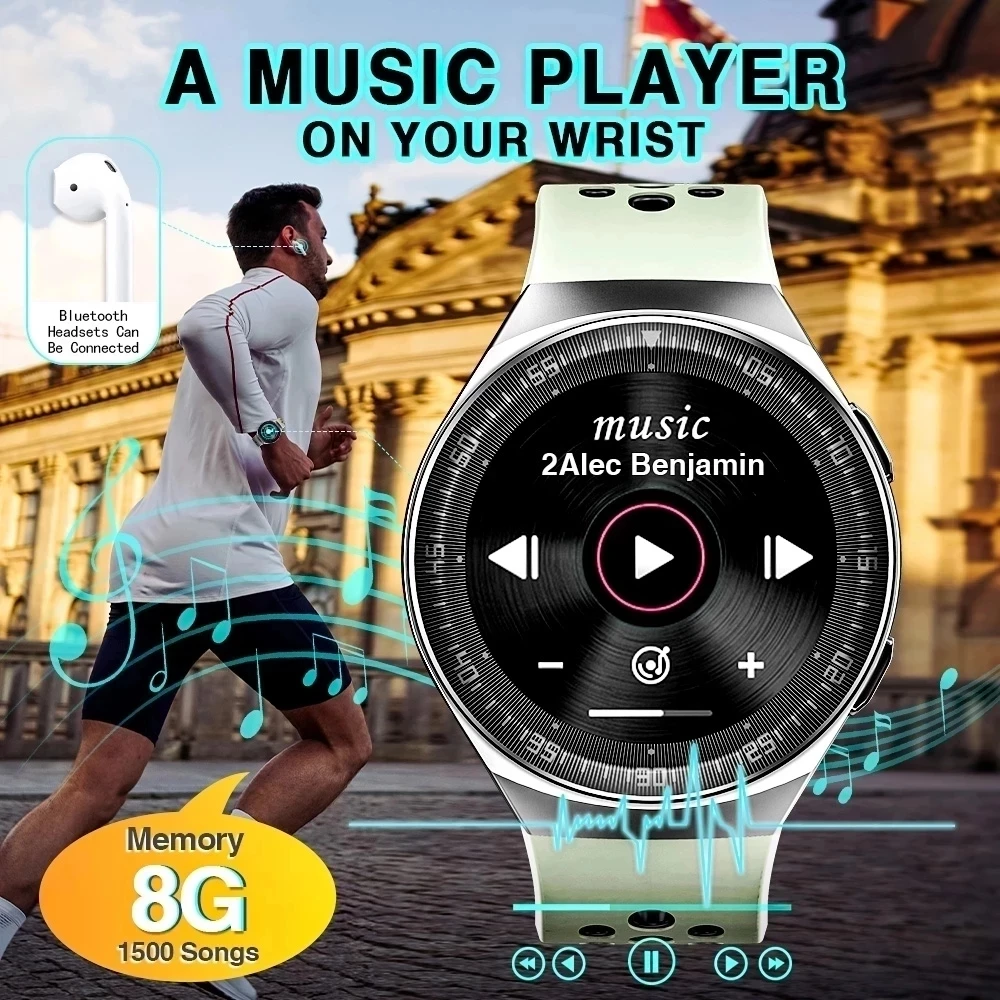2021 Uus Bluetooth Helistamine Smart Watch Mehed 8G Mälukaart Muusika Mängija smartwatch Android ja ios Telefoni Veekindel Fitness Tracker