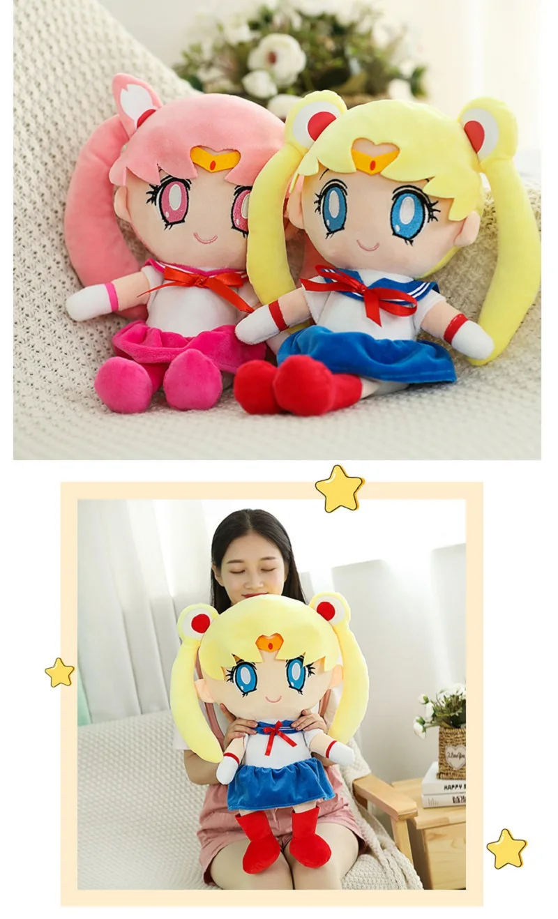 25-40Cm Kawaii Sailor Moon Usagi Tsukino Armas Girly Südame -, Plüüš-Täidisega Anime-Nukk Sünnipäeva Kingitused, Mänguasjad Tüdrukutele