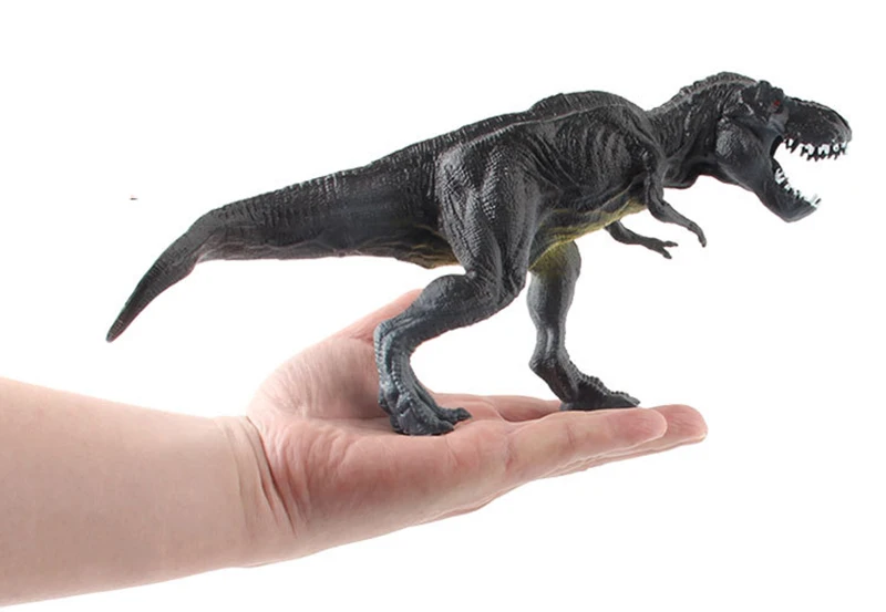 28cm Must Jalgsi Türannosaurus Rex Dinosaurus Loomade Mudelid Lastele, Mänguasjad, Kingitused, Kaunistused Haridus