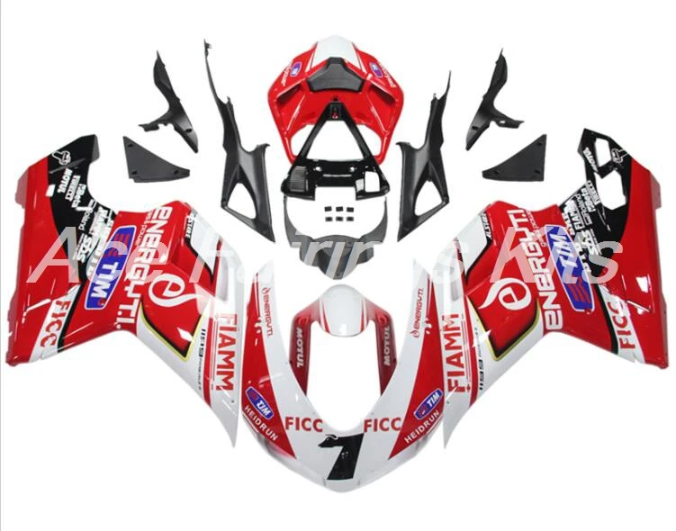 4gifts Uus ABS Süsti Kere Täis Fairings komplektid Sobivad Ducati 1098 848 1198 2007 2008 2009 2010 2011 2012 custom 7