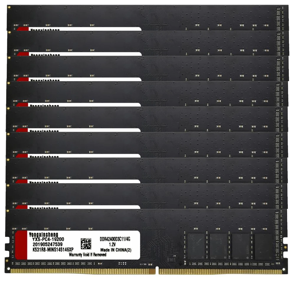 50 tükki set 4GB DDR4 2400mhz RAM 288PIN Intel ja AMD Lauaarvuti Mälu RAM PC4-19200 Hulgi Hind