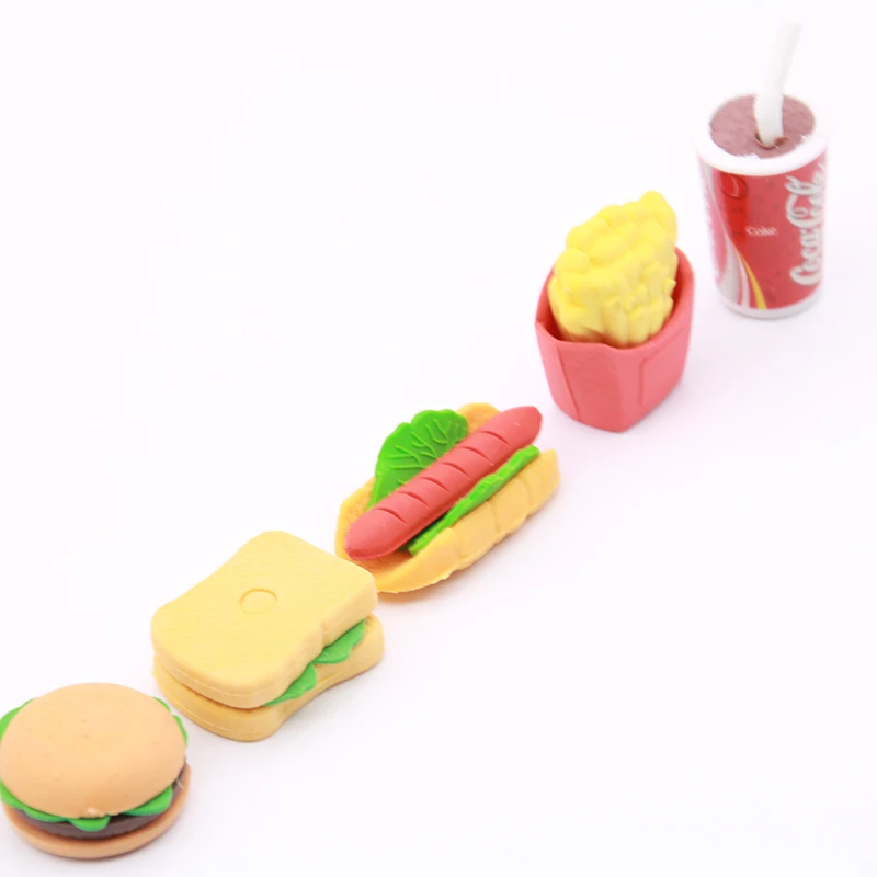 5tk Kawabata Kook Burger Food Drink Koks Kustutaja Kirjatarvete Komplekt koolitarbed Armas Puu-Uudsus Lapse Kingitus