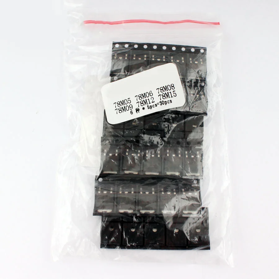 6 Liiki*5tk, ET-252 SMD Transistori Set 78M05 78M06 78M08 78M09 78M12 78M15 Pinge Regulaatori transistorite Valik Kit