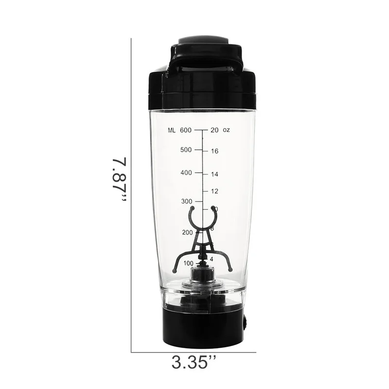 600ML Elektrilised Valgu Shaker Blender Fitness Shaker Cup Pudeli Õlle Pulber Liikumise Eco Sõbralik Automaatne Vortex Mikseriga