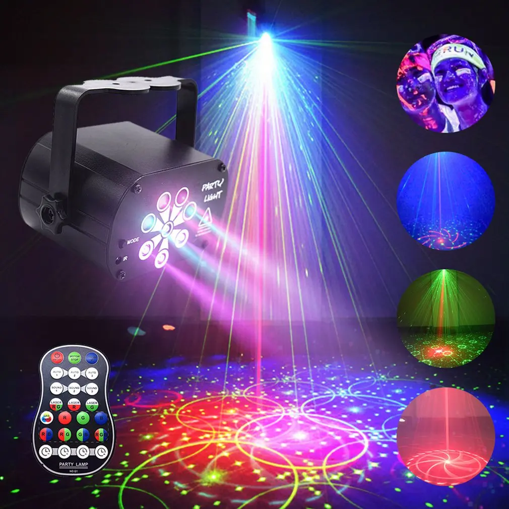 8 Augud 129 Muster USB Laetav Led Laser Projektor Taevas DJ Atmosfääri Valgust RGB UV-kaugjuhtimine Valguse Sisseseade Magamistuba