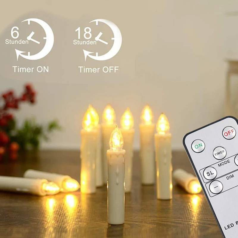 Akutoitega Candle Light LED Jõulud Elektroonilise Küünlad Taimer Kaugjuhtimispult Koonus Küünal Uue Aasta Kodu Kaunistamiseks