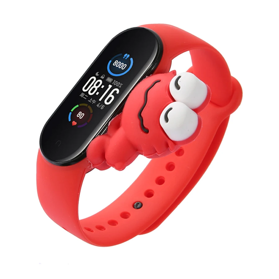 Cartoon Rihma Xiaomi Mi Band 5 6 4 Smart Watch Käepaela Käevõru Xiaomi Mi Band 5 6 Mi band 4 Rihma Asendamine