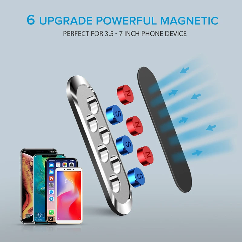 CMAOS Magnet Auto Hoidikut mini Riba Kleepida Seista iPhone Samsung Xiaomi Seina Tsingi Sulam Magnetiga GPS Mount Armatuurlaud