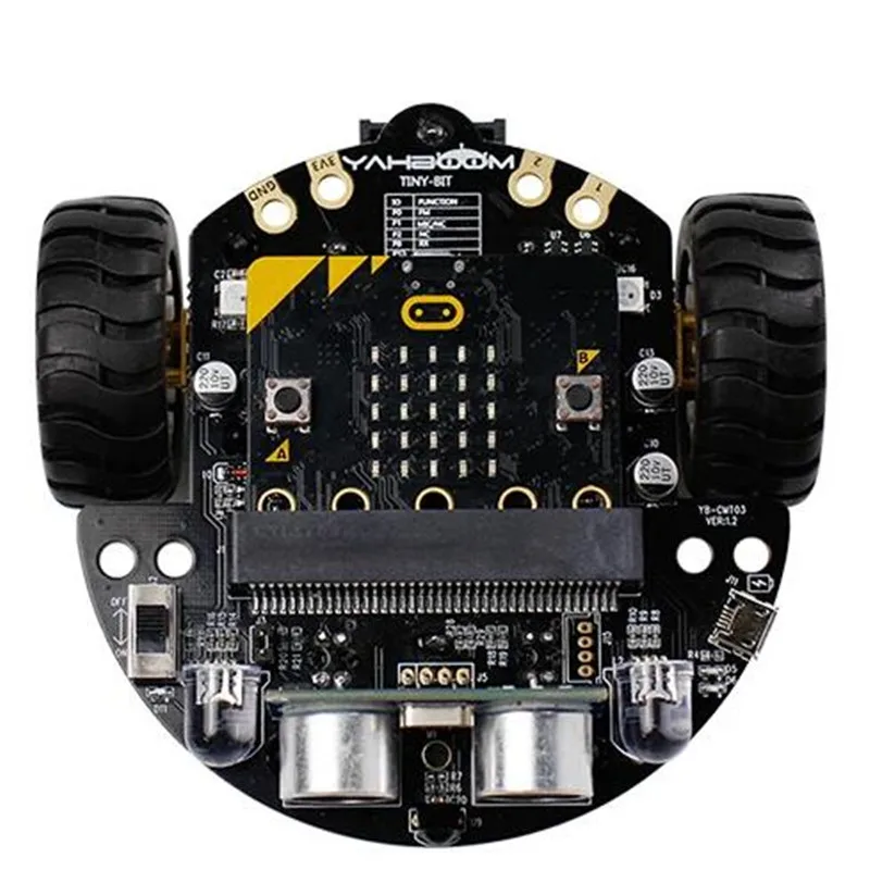 DIY Programmeerimine Puldi Tark Robot Auto 2WD RC Auto Mikro:natuke Pardal Elektroonilise Programmeeritava Haridus-Õppe Kingitus