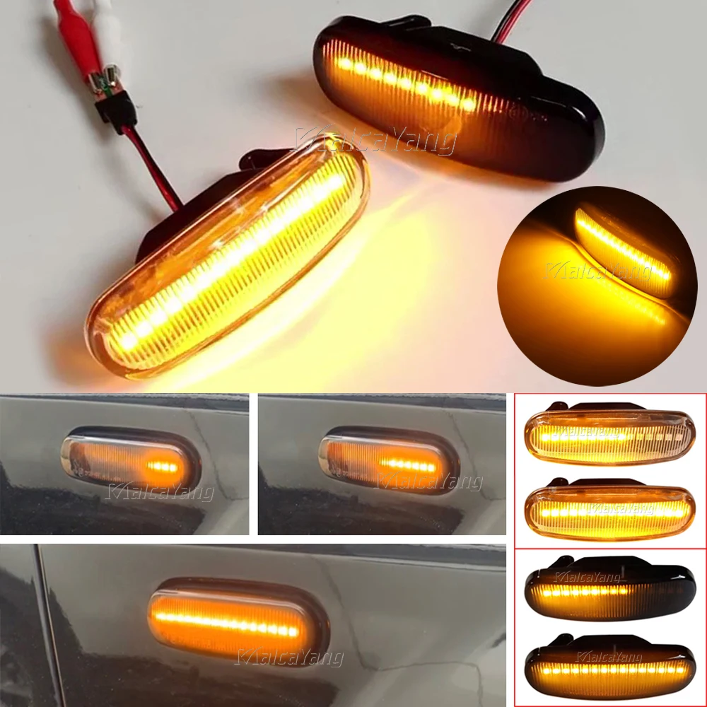 Dünaamiline LED pidurituled Kerge Repeater Lamp Abarth Pando (199) 2007-2012 Jaoks Lancia Musa (350) 2005-2012