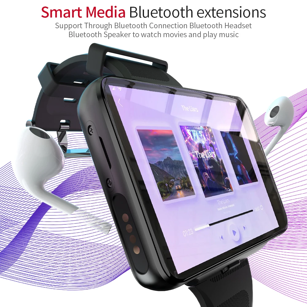Eemaldatav 4G Lte Smartwatch Suur Ekraan 64GB AMOLED SIM-Kaart GPS-13MP Dual Kaamerad Veekindel Sport Digitaalse Smart Watch Meestele