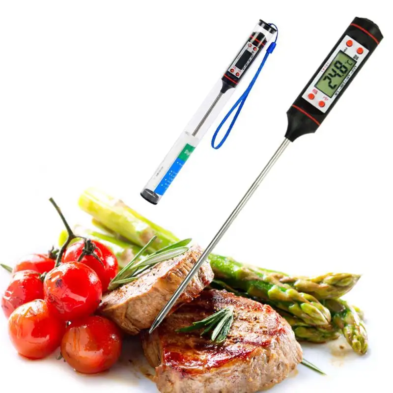 Elektroonilise Vahetu Liha Termomeeter Toidu Keetmiseks Probe BBQ Köök Tööriistad Digitaalne LCD Ekraan-Temperatuur proovivõtturi termomeeter Uus
