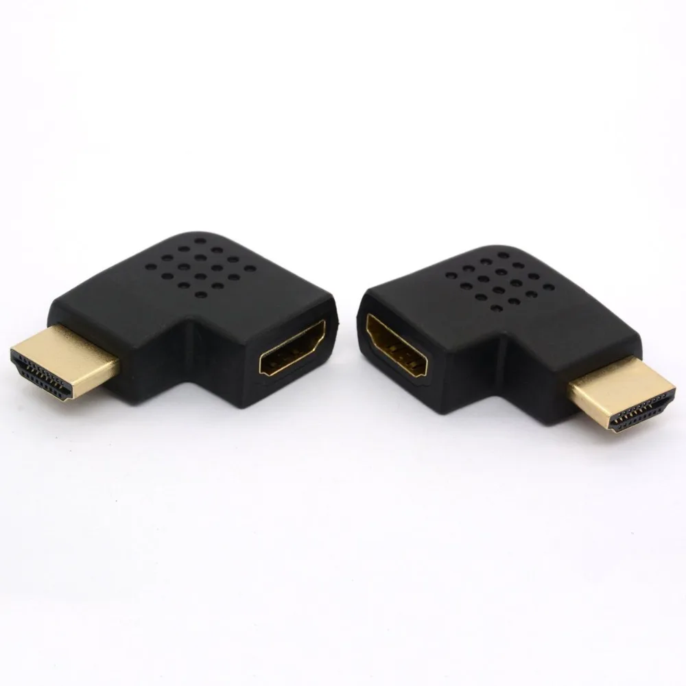 HDMI Meeste ja Naiste Adapter Converter 90-Kraadise Nurga all Keerata Paremale / Vasakule HDMI-Liides Toetab 1080P Resolutsioone