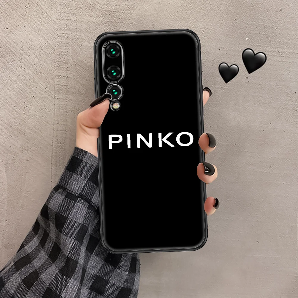 Itaalia Brändi PINKOes Telefoni Puhul Huawei P Mate 10 20 P30 P40 10 20 Smart Z Pro Lite 2019 must silikoonist raku kate päris