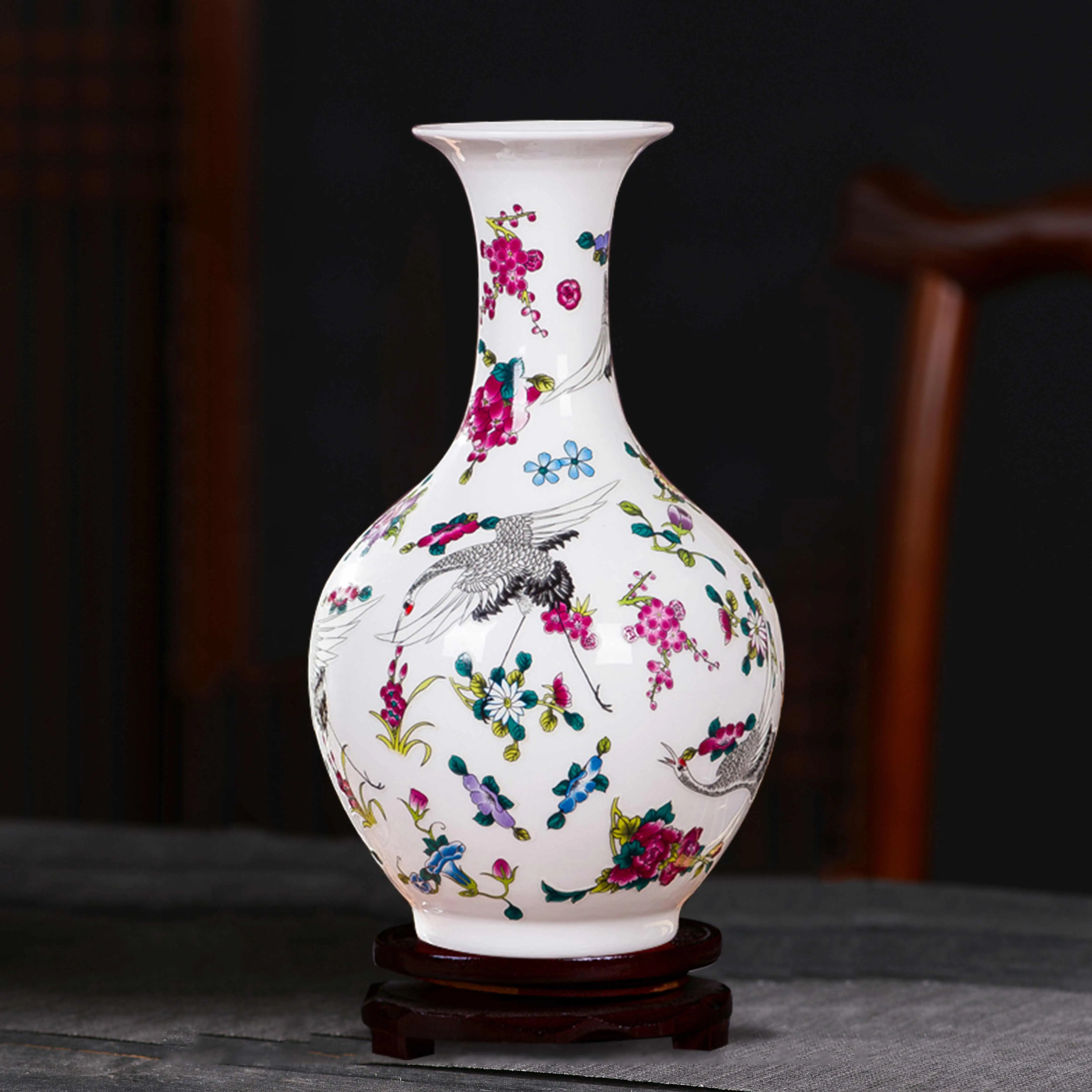 Jingdezhen Hiina loominguline väikesed kaunistused keraamiline vaas käsitöö kodus elutoas veini kabinet teenetemärgid