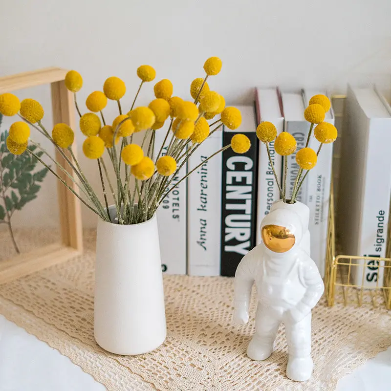 Kuldne Pall Kuivatatud Lilled Magamistoaga Kodu elutoas Pulm Stseeni DIY Teenetemärgi