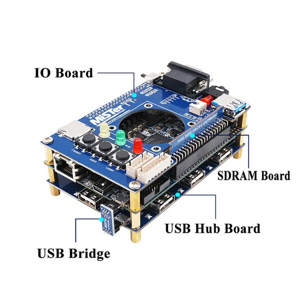 Käsitsi Keevitamiseks Mister USB Hub V2.1 Juhatuse Mister FPGA 7 USB-Pordid IO Juhatuse Terasic DE10-Nano Tarvikud