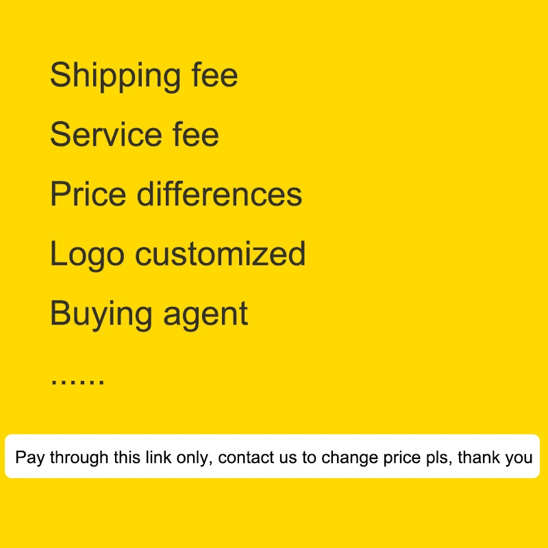 Laevandus tasu/Teenuse tasu/Hind erinevused/Logo kohandatud jne maksta arvasin, et see Link AINULT