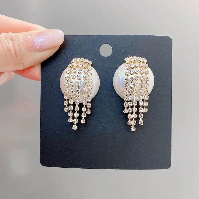 Luksus Pulmapidu Pärl Kive Tutt Kõrvarõngad 2021 Uued Ehted Femme bijoux Earings