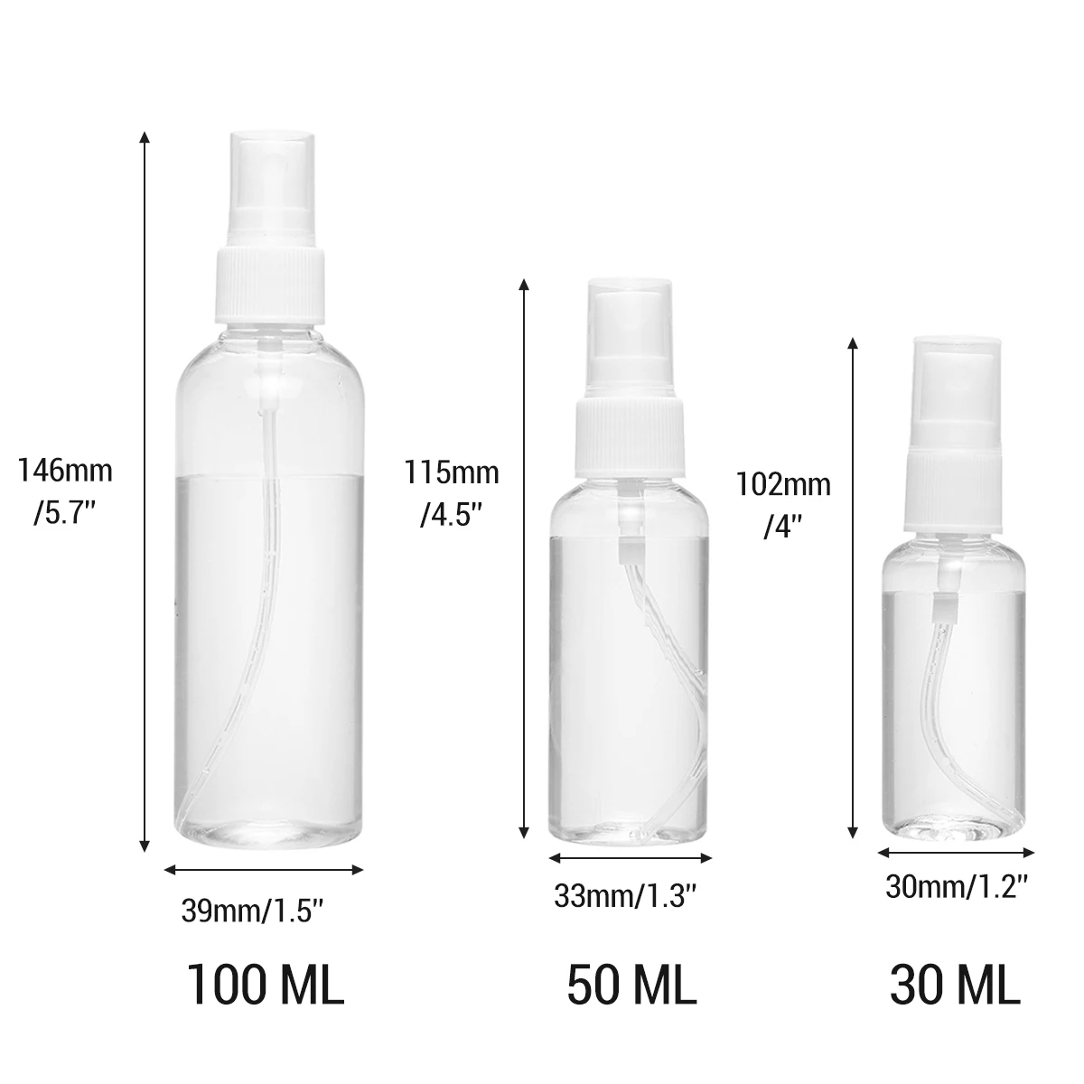 Läbipaistev Tühi Spray Pudel Kaasaskantav Väike Plastikust Pihustamine Korduvtäidetavaid Pudelit Parfüümi Pihusti Kosmeetika MIni Konteiner Reisi