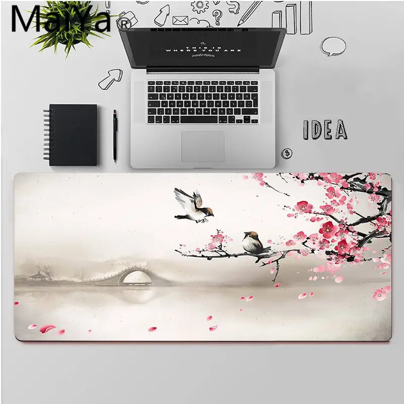 Maiya Hiina kirsi õied esteetika MousePads Arvuti Sülearvuti Anime Hiire Matt Large Mouse Pad Klaviatuurid Matt