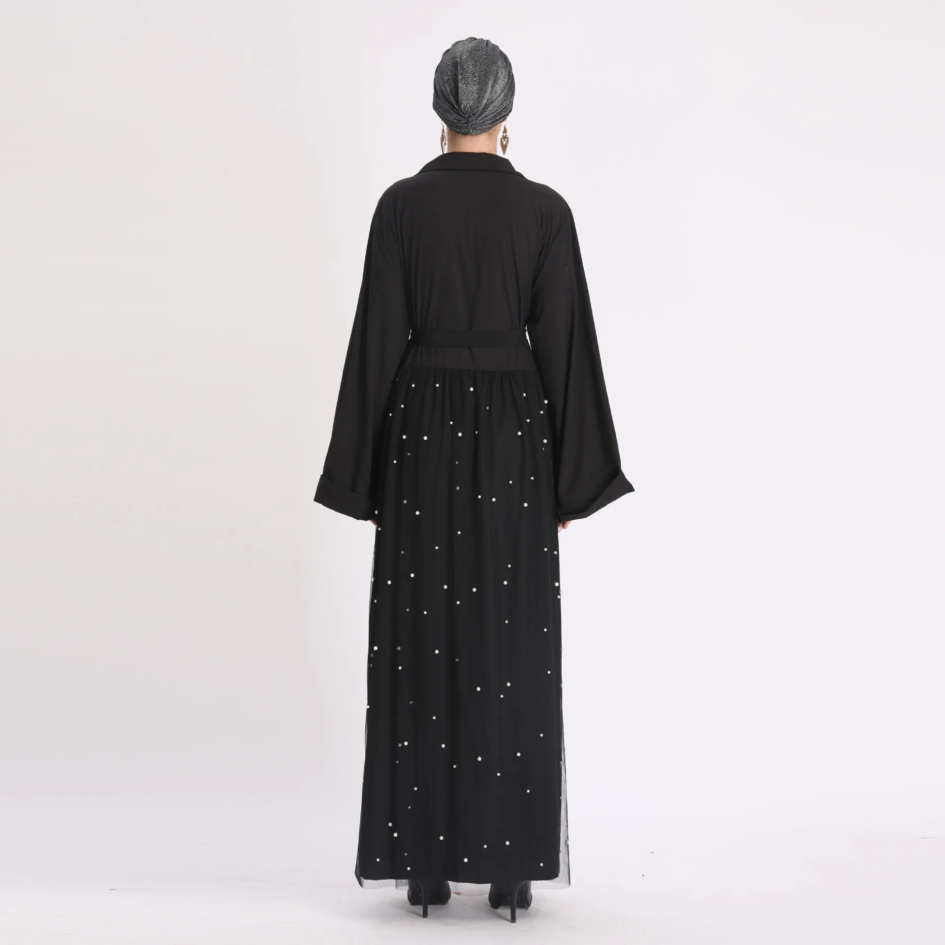 Mood Ramadan täispikk Abaya Hijab Moslemi naiste Kleit kimono Kauhtana türgi Islami seal kaftan Rüü Musulman Abayas F1380