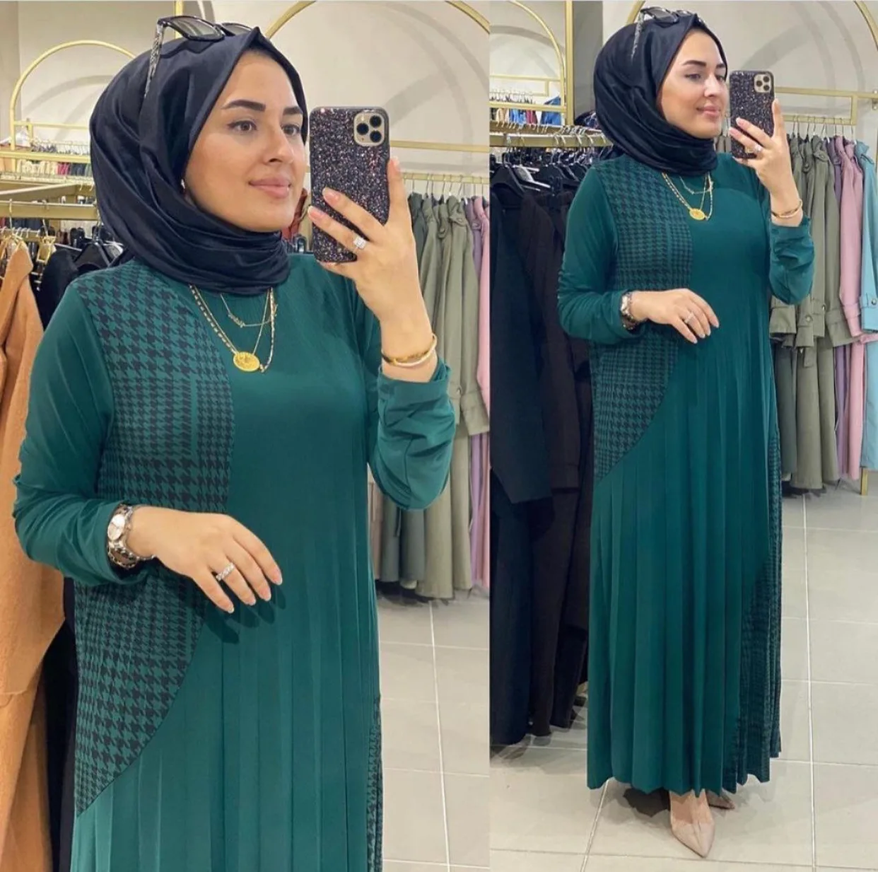 Ramadan Rüü Eid Abaya Dubai Moslemi Kleit Türgis Islam Riided Djellaba Femme Pluss Suurus Kleidid Naistele Vestido De Mujer