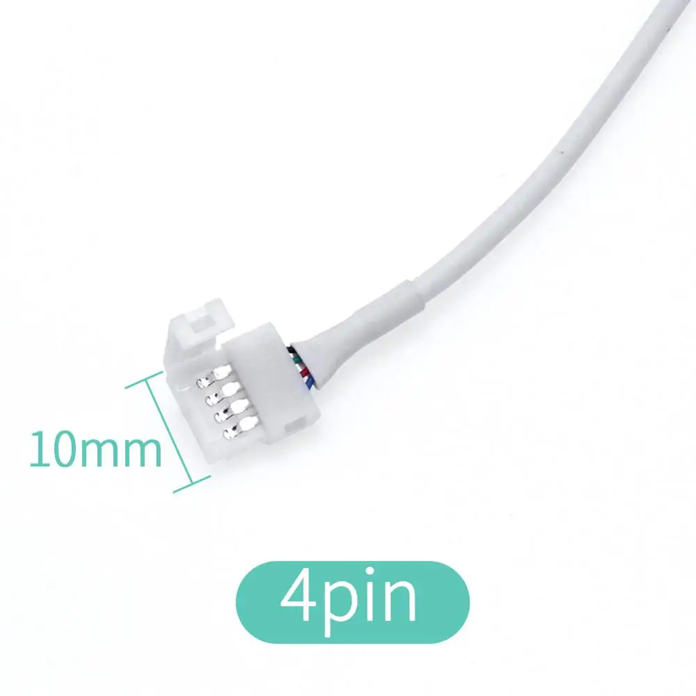 RGB LED Riba Konnektor 4pin 10mm Tasuta Keevitus-Liides 5tk/palju SMD 3528 5050 RGB LED Riba