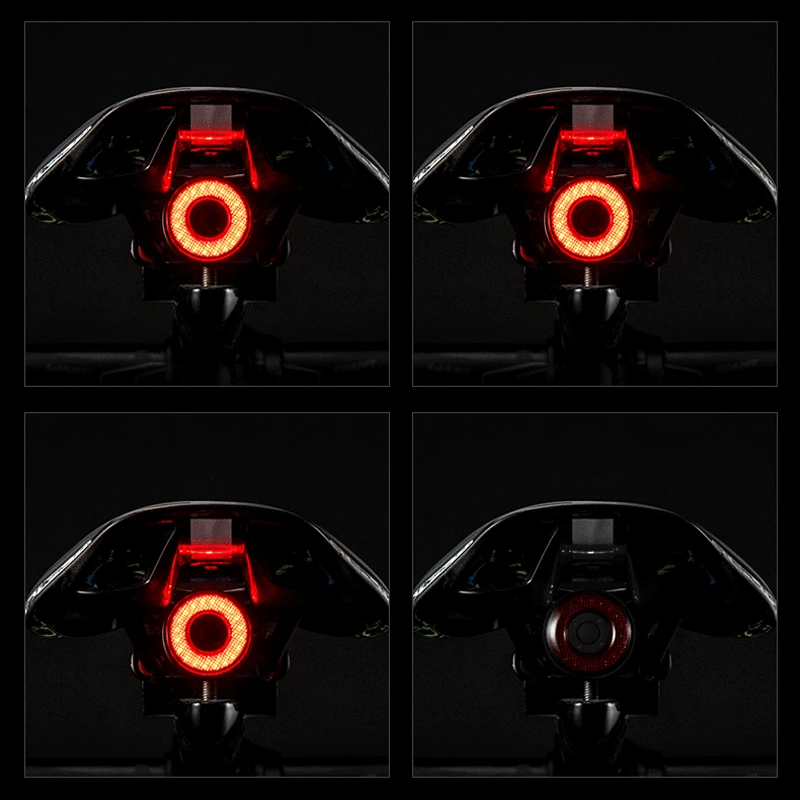 ROCKBROS Jalgratta Smart Auto Piduri Tundlikud Valguse IPx6 Veekindel LED Laadimise Jalgrattasõit Taillight Jalgratta Tagumine Tuli Tarvikud Q5
