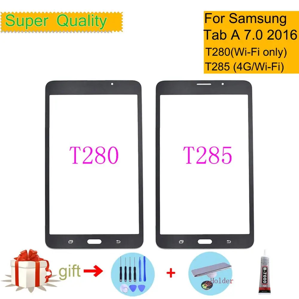 Samsung Galaxy Tab 7.0 2016 SM-T280 SM-T285 T280 T285 Puutetundlik Paneel Tablett Välimiste Klaasist Objektiiv Asendamine
