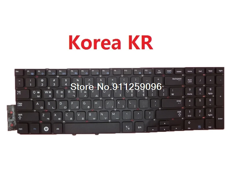 Sülearvuti Klaviatuur Samsung NP550P7C 550P7C Korea KR, ÜHENDKUNINGRIIK, Saksamaa GR BA59-03304C BA59-03303B Ilma Raami, Uus