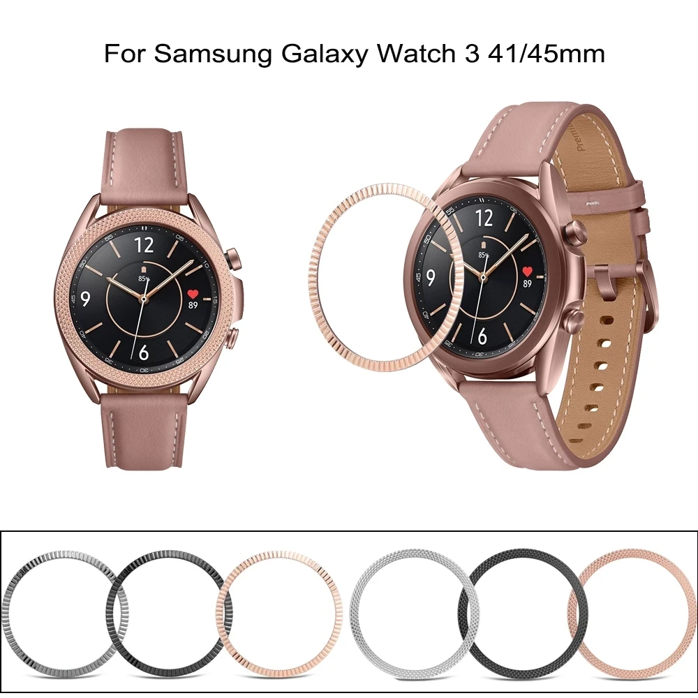 Teras Bezel Ringi Metallist Kate Samsung Galaxy Vaata 3 45 41mm Rihm Liim Kaitsta Juhul SmartWatch Galaxy Watch3 Tarvikud