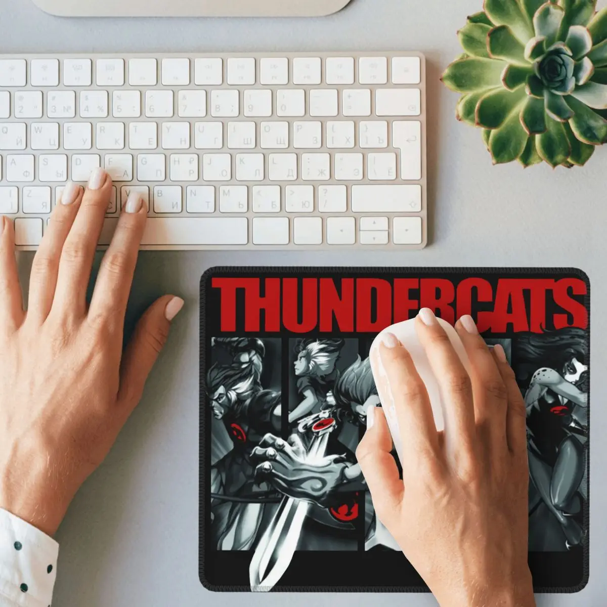 Thundercats Creative Mouse Pad Panthro Cheetara Tygra 80ndate Retro Cartoon Antislip MousePad Kummist PC Laua Kaunistamiseks Kate
