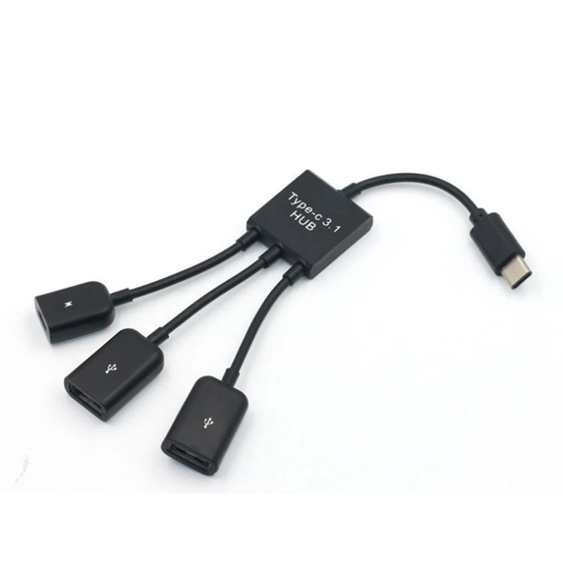 - USB 2.0 OTG Host Adapter Cable Type-C-d Mängu Hiirt, Klaviatuuri Adapter 3 In 1 Micro-USB-HUB MEESTE ja NAISTE Ja Topelt
