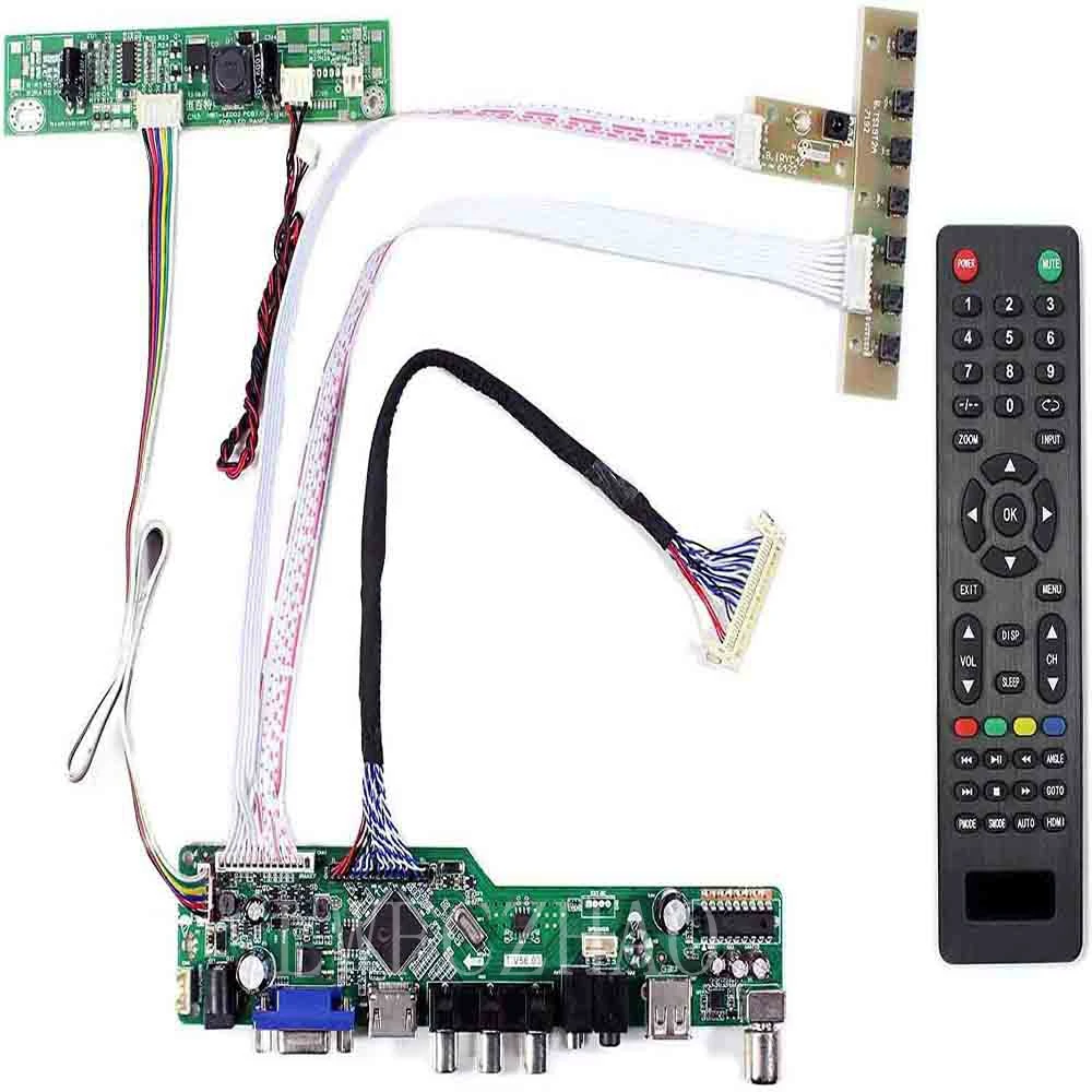 Uus TV56 jälgida juhatuse Komplekt LTM230HT05 LTM230HT09 TV+HDMI+VGA+AV+USB-LCD LED ekraan Töötleja Juhatus