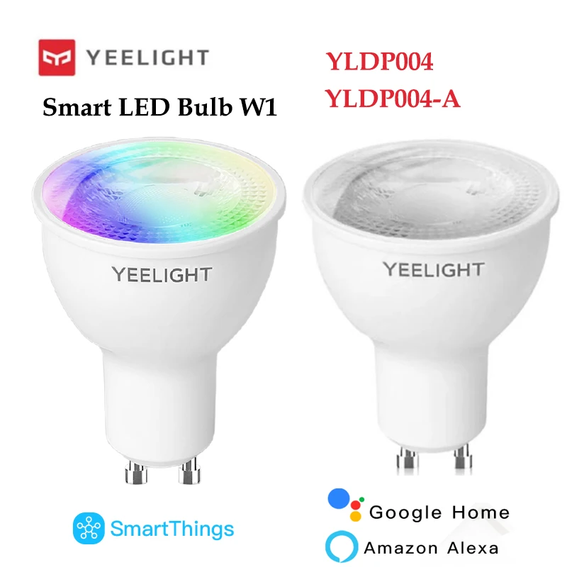 UUS Yeelight pirn GU10 W1 YLDP004-Värvikas Smart LED Pirn YLDP004 Valge Valgus 2700K Dimm toetada alexa google smartthings